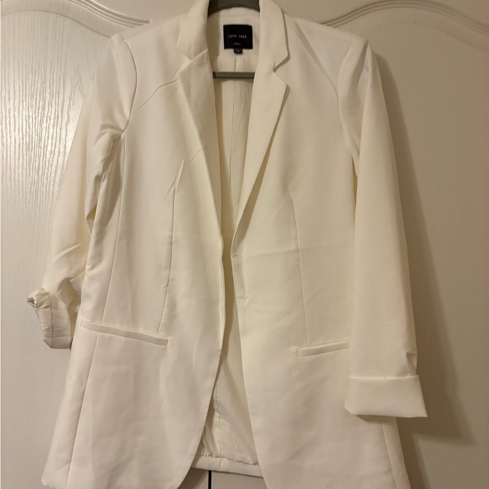 Love Tree White Blazer